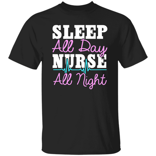 Sleep All Day Nurse All Night Merger Unisex T-Shirt