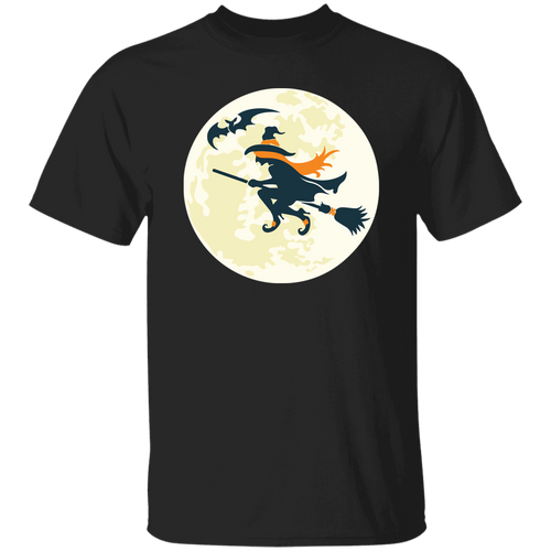 Moonlight witch flight vintage halloween graphic Unisex T-Shirt