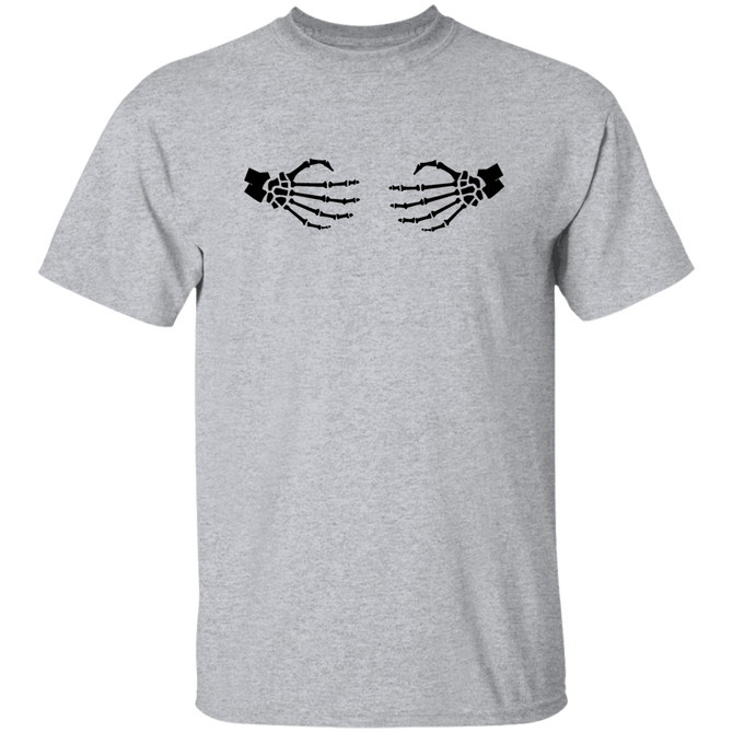 Skeleton Hands on Boobs Unisex T-Shirt