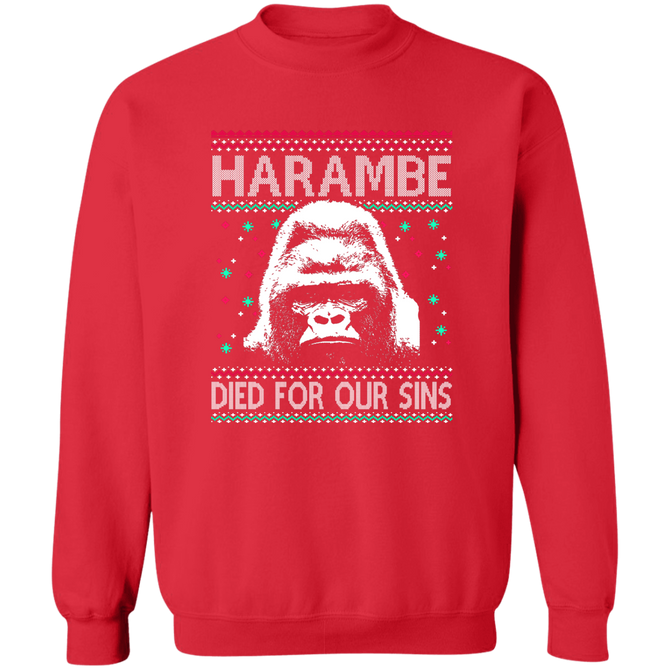 Harambe Ugly Christmas Sweater