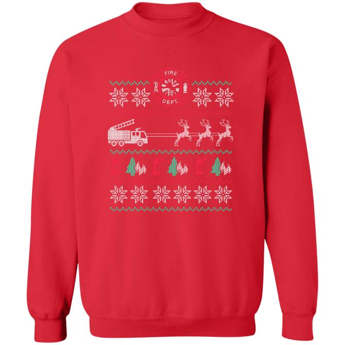Fire Engine Ugly Christmas Sweater