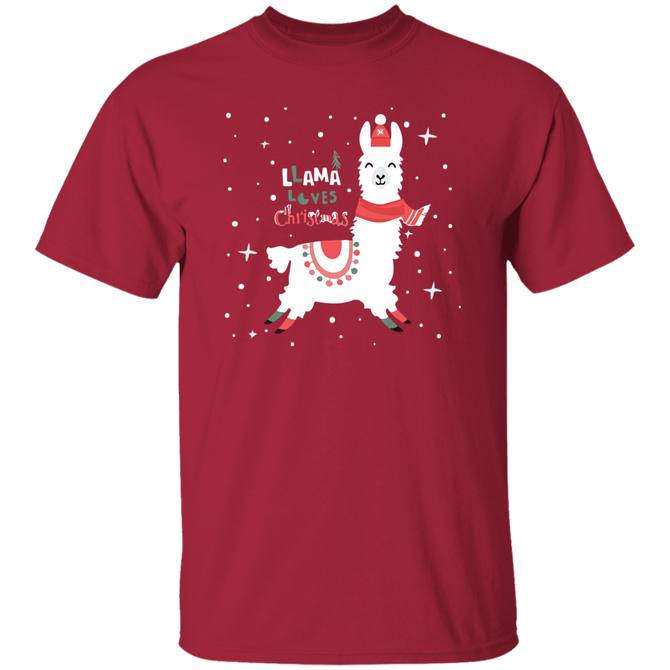 Christmas LIama Unisex T-Shirt
