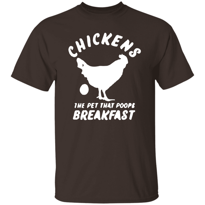 Chickens Poop Breakfast Unisex T-Shirt