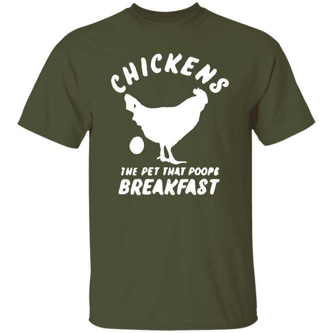 Chickens Poop Breakfast Unisex T-Shirt