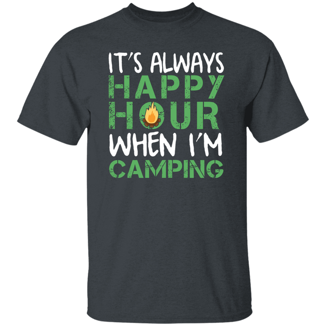 Camping Happy Hour Merger Unisex T-Shirt