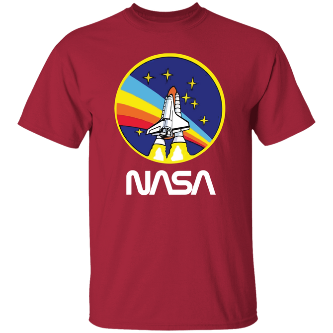 NASA Approved Rainbow shuttle shirt retro box Unisex T-Shirt