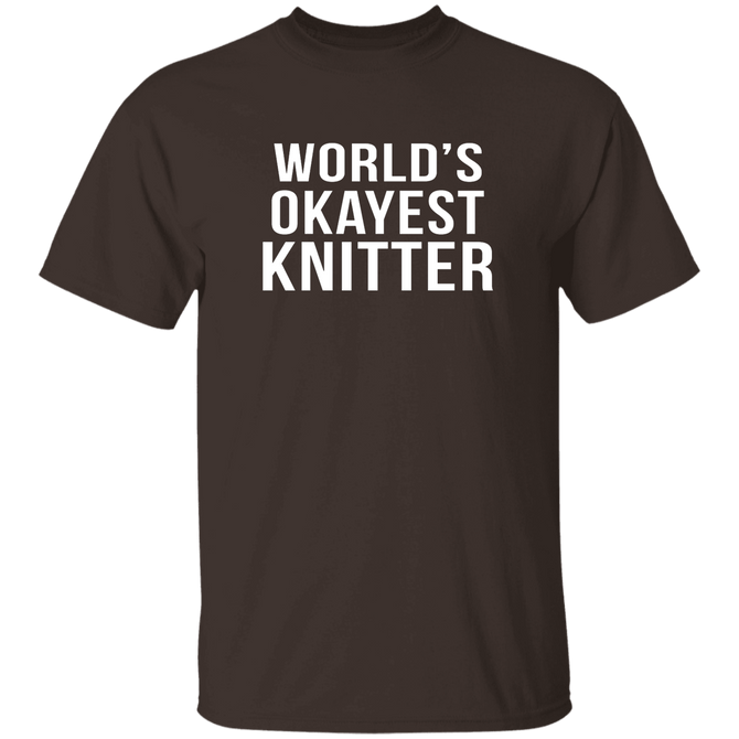 WORLD'S OKAYEST KNITTER Merger Unisex T-Shirt