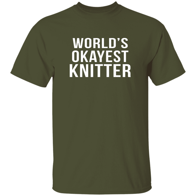 WORLD'S OKAYEST KNITTER Merger Unisex T-Shirt