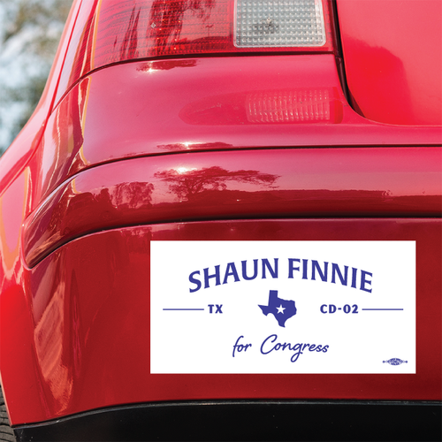 Shaun Finnie For Congress (8" x 4" Bumper Magnet)