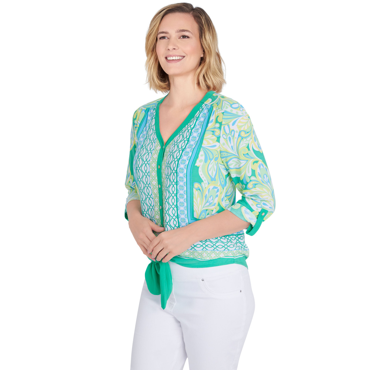 Scarf Print Silk Shirt - Women - Ready-to-Wear