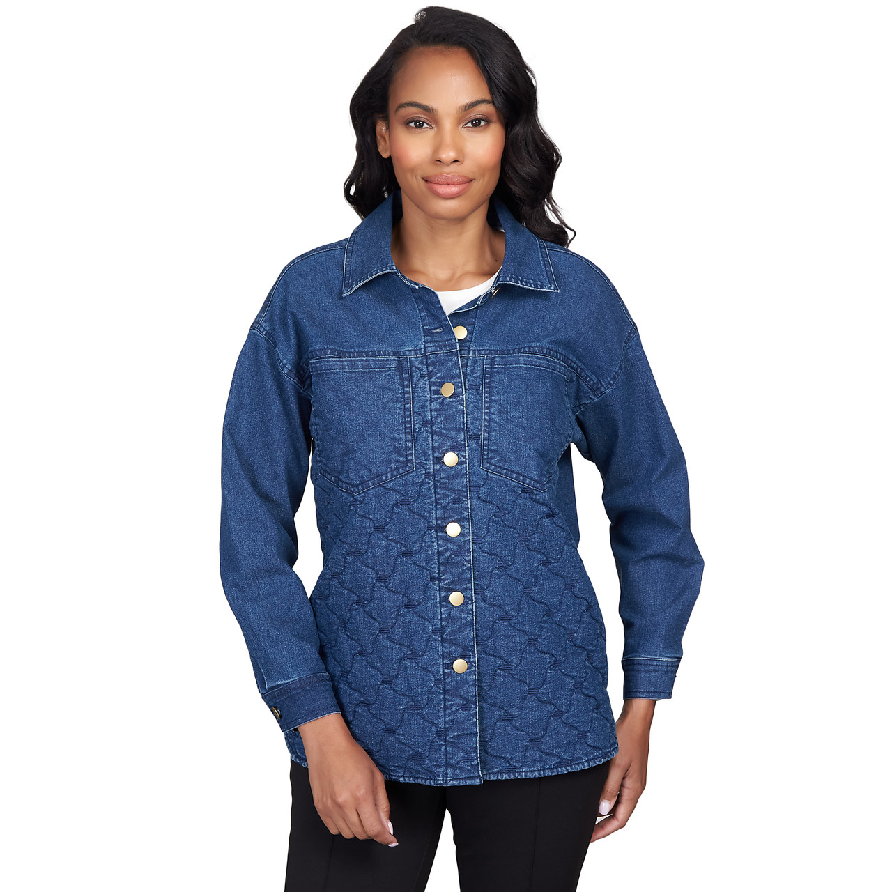 fcity.in - Wingzss Designer Denim Women Shirt / Trendy Designer Denim Women