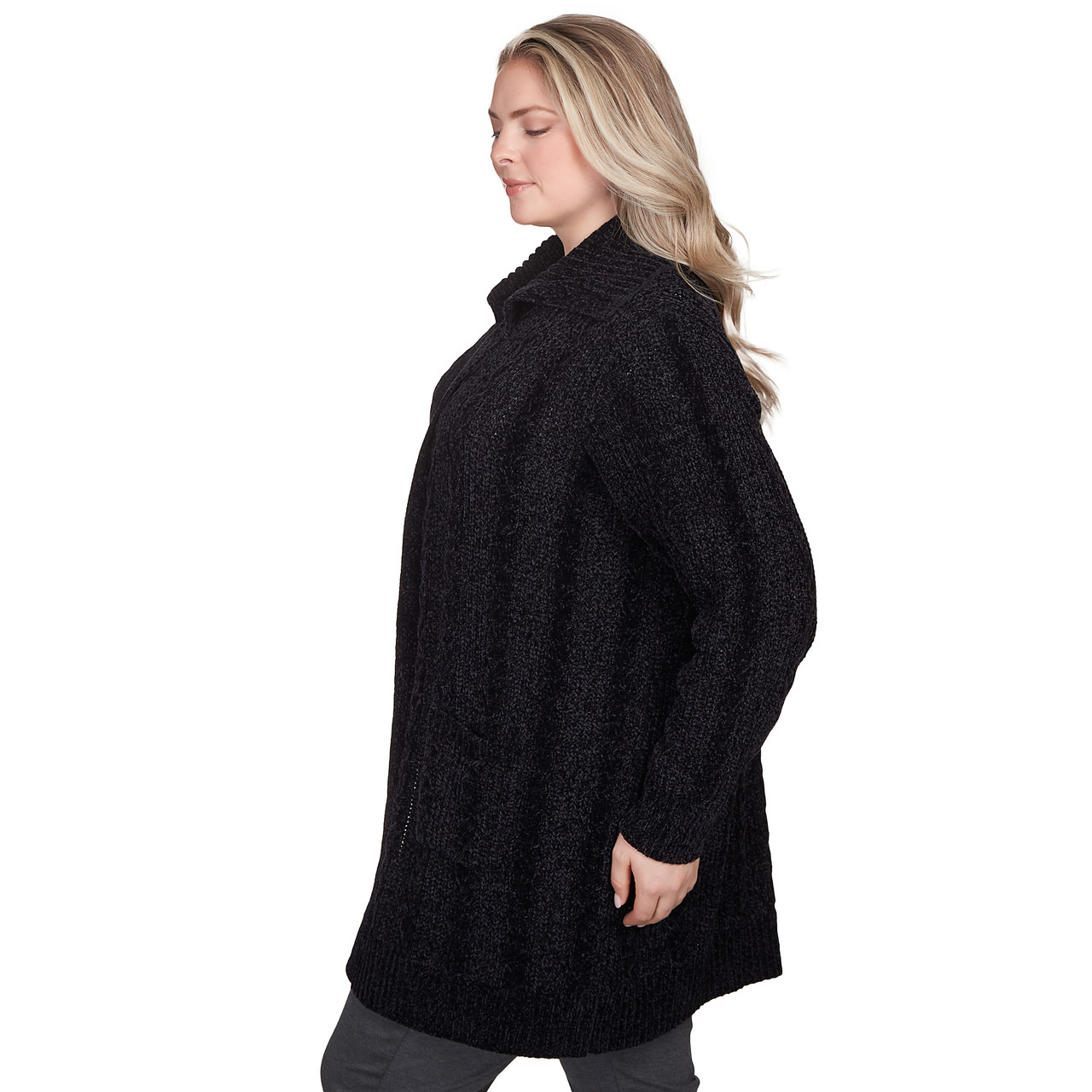 Chenille cardigan store black