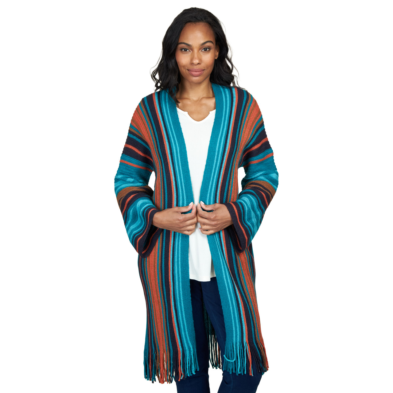 Womens knee shop length cardigan