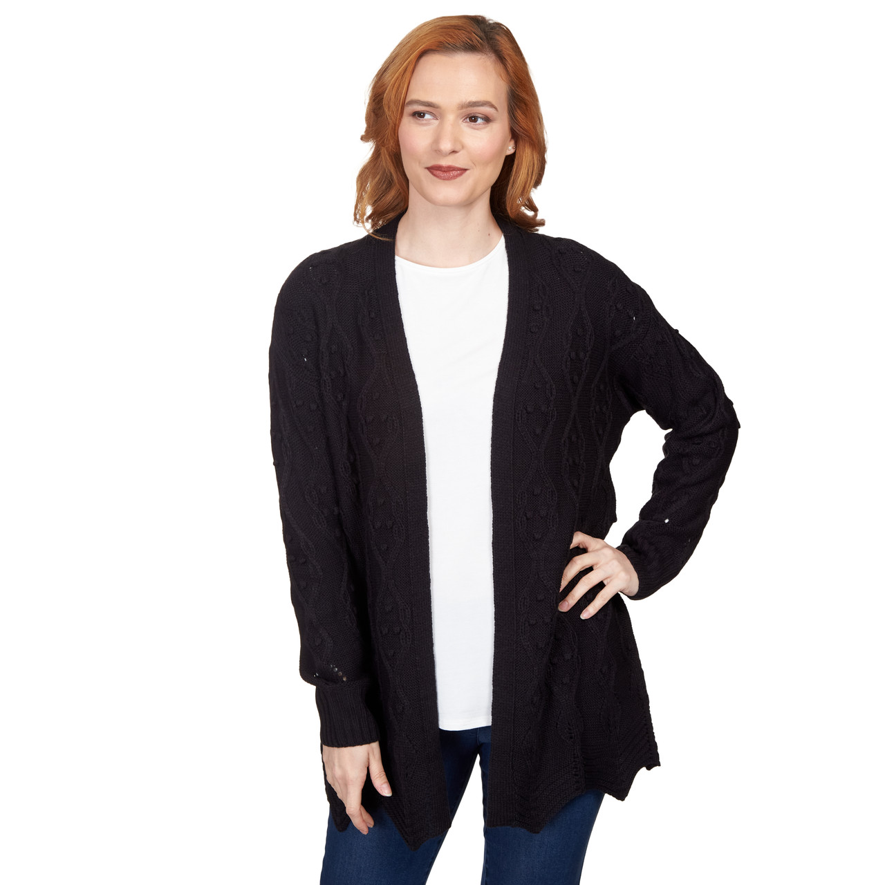 Women's long open sales front cardigan