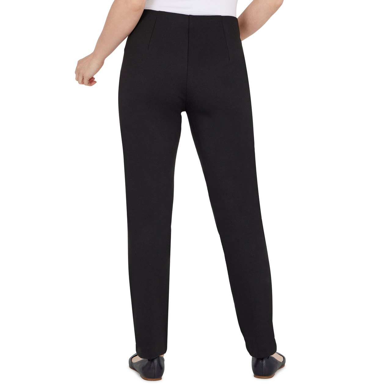 Women's Solid Seamed Ponte Pants | Ruby Rd.