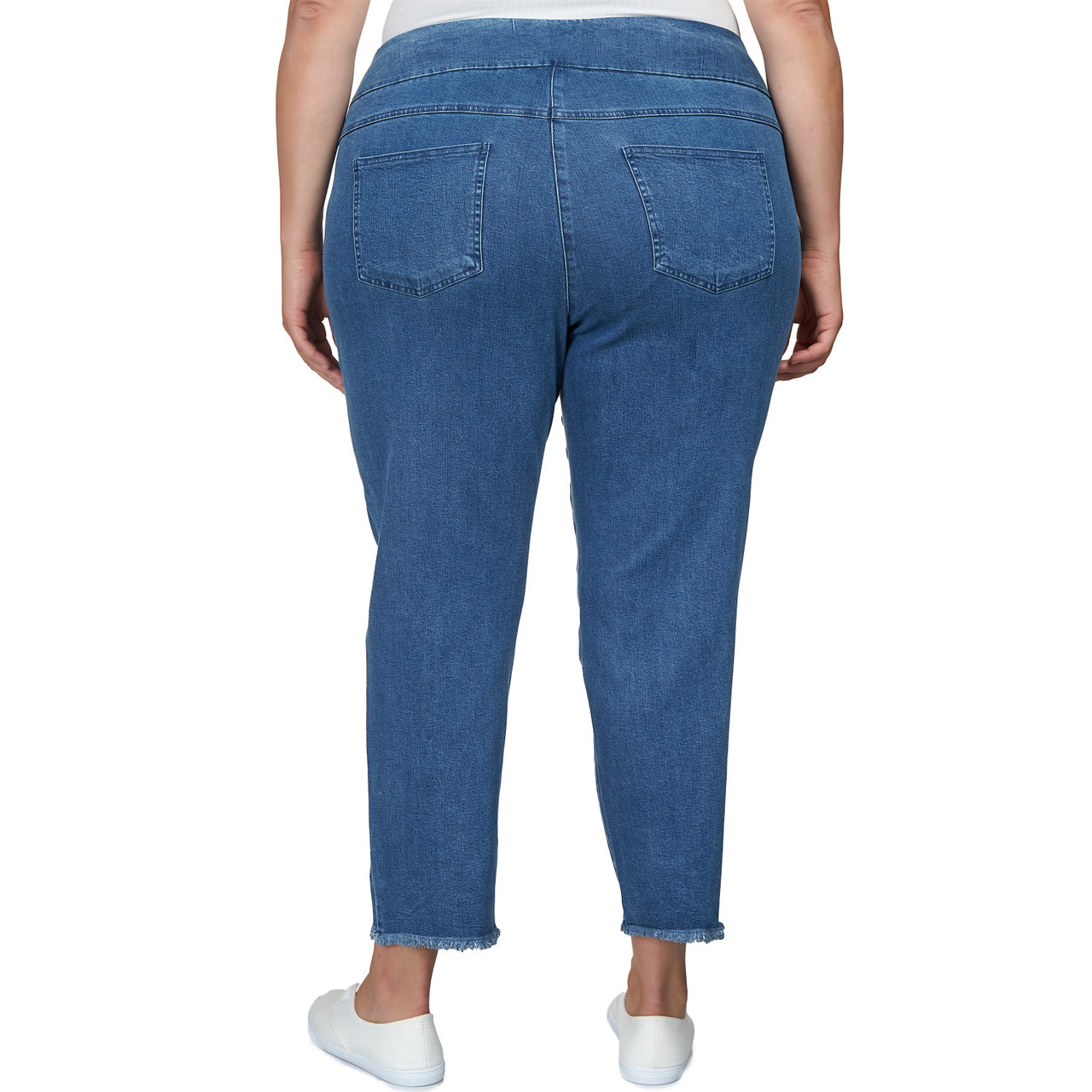 Women's Denim-Like Twill Ankle Pants