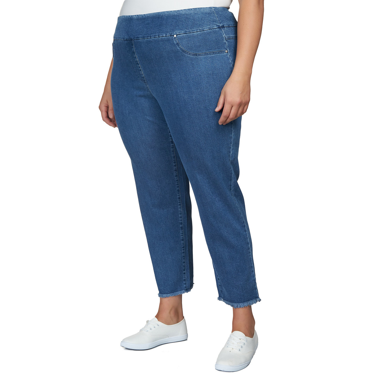 Plus Women's Super Soft Denim-Like Twill Jeans