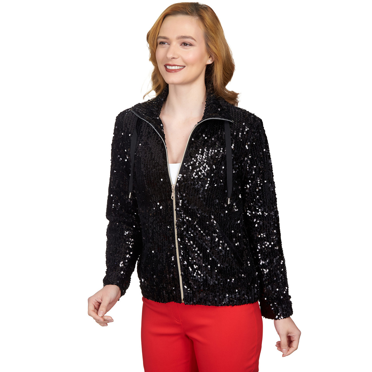 Women's Spring Lozenge Golden Glittered Jacket | Gold sequin jacket, Coat  fashion, Sequin jacket