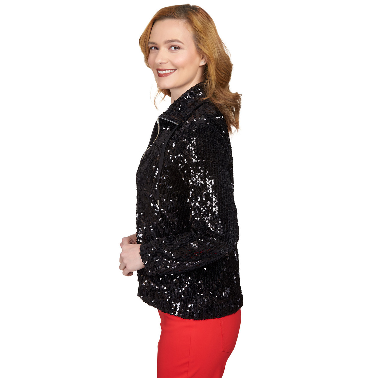 Women Sequin Jacket Short Sleeve Open Front Glitter Cropped Blazer Bolero  Shrug | eBay