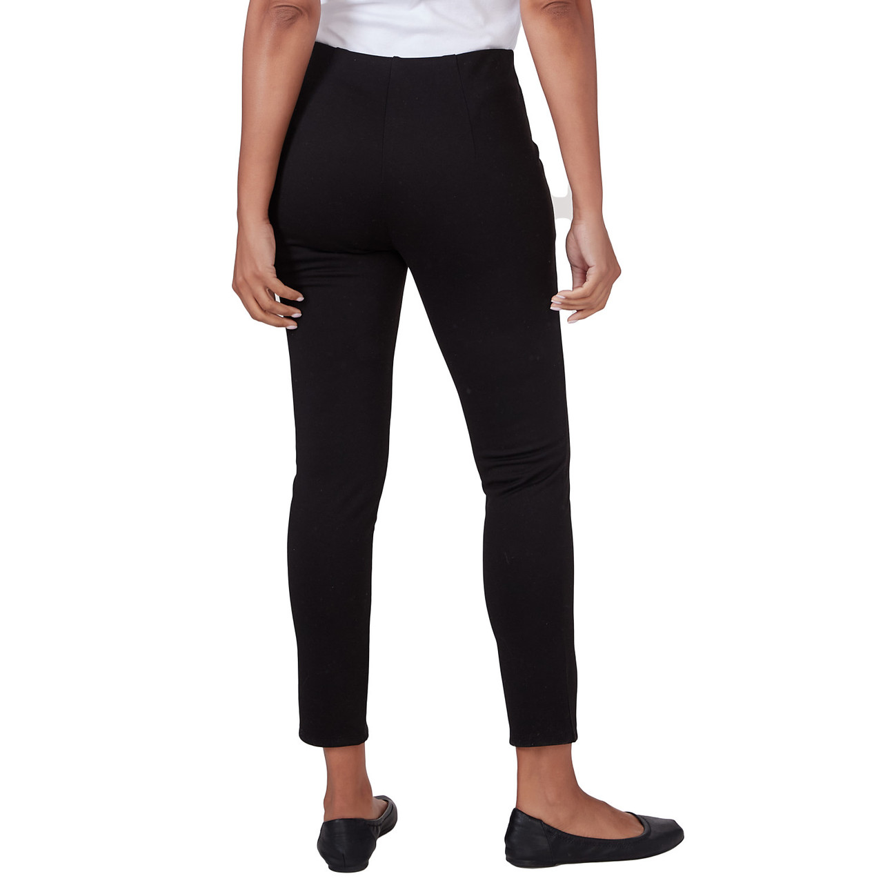 Women's Solid Ponte Pant With Front Slit