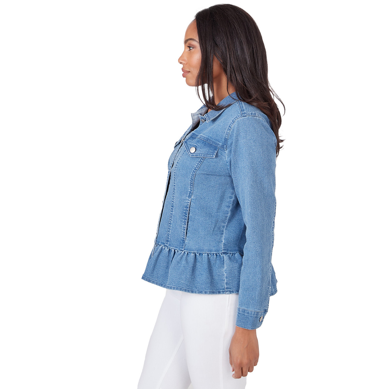 Buy NC Fashion Cotton & Denim Casual Solid Regular Denim Jacket with Tshirt  for Women (Light Blue, XL) at Amazon.in