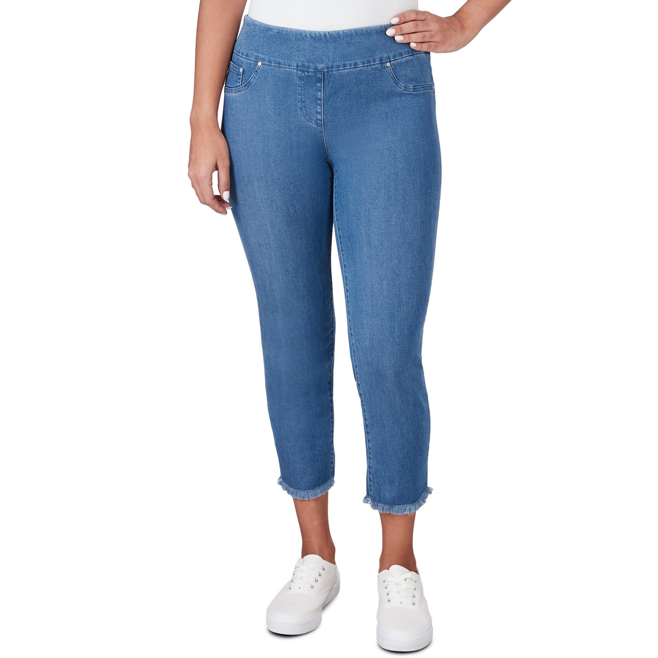 Plus Size Women's Capri Stretch Jean by Woman Within in Medium