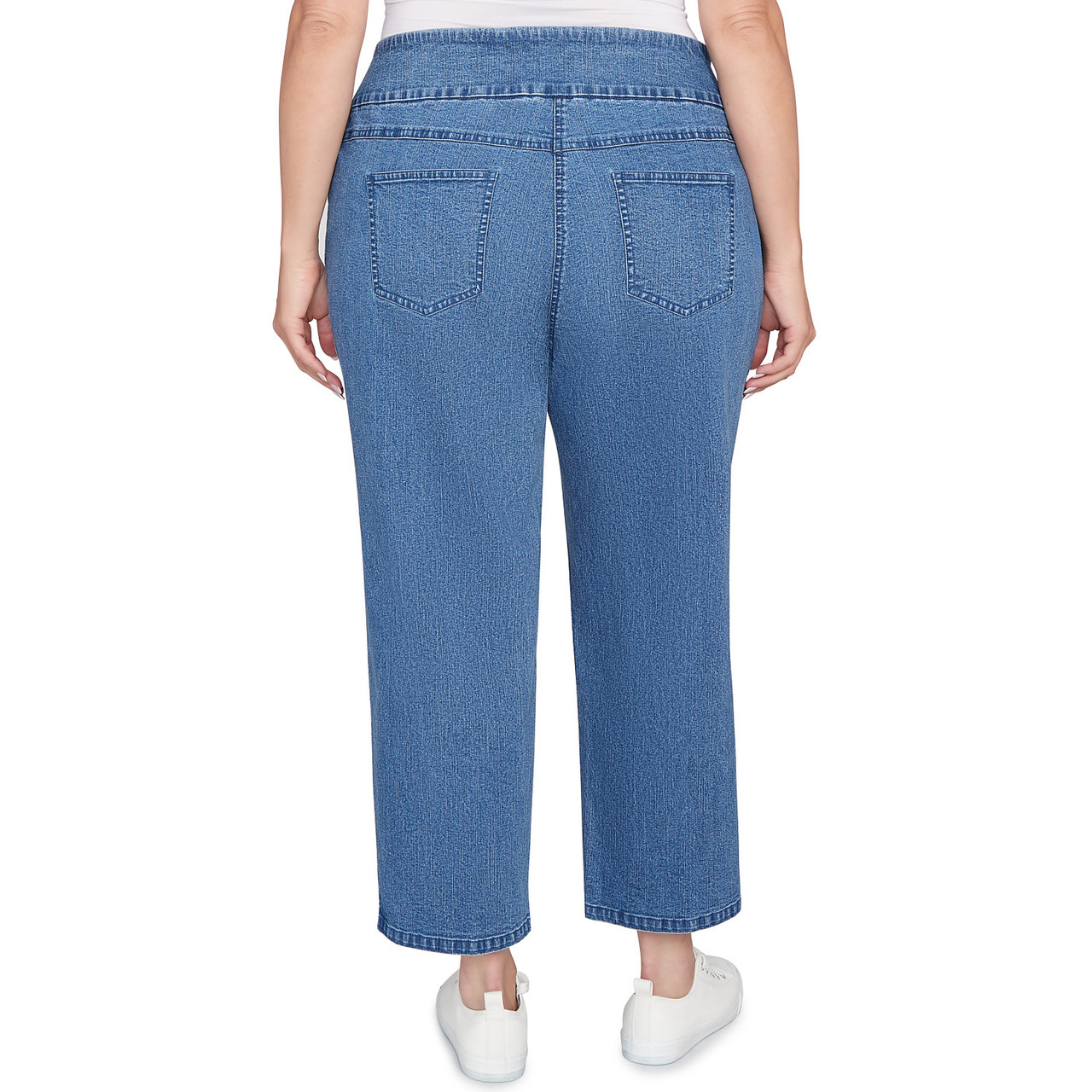 Denim Capri Snapdeal Ladies Jeans Elastic Waist Ruby Rd Denim