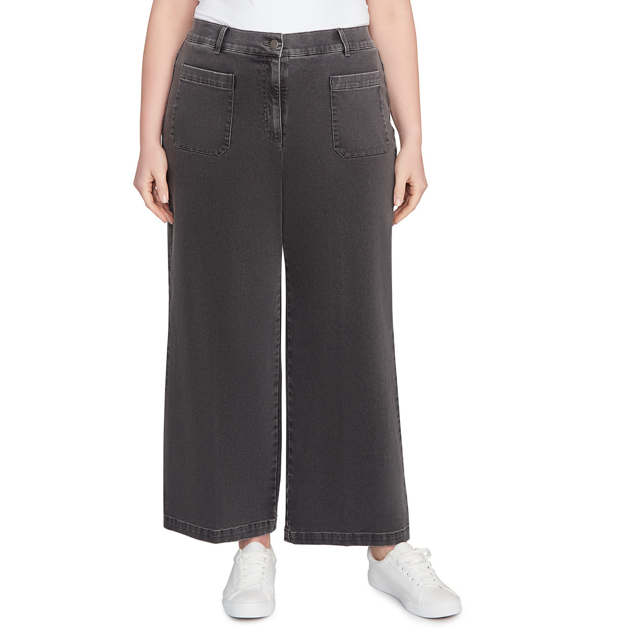 ルーシー Plus Women's Terry Denim Wide Leg Jeans | Ruby Rd.
