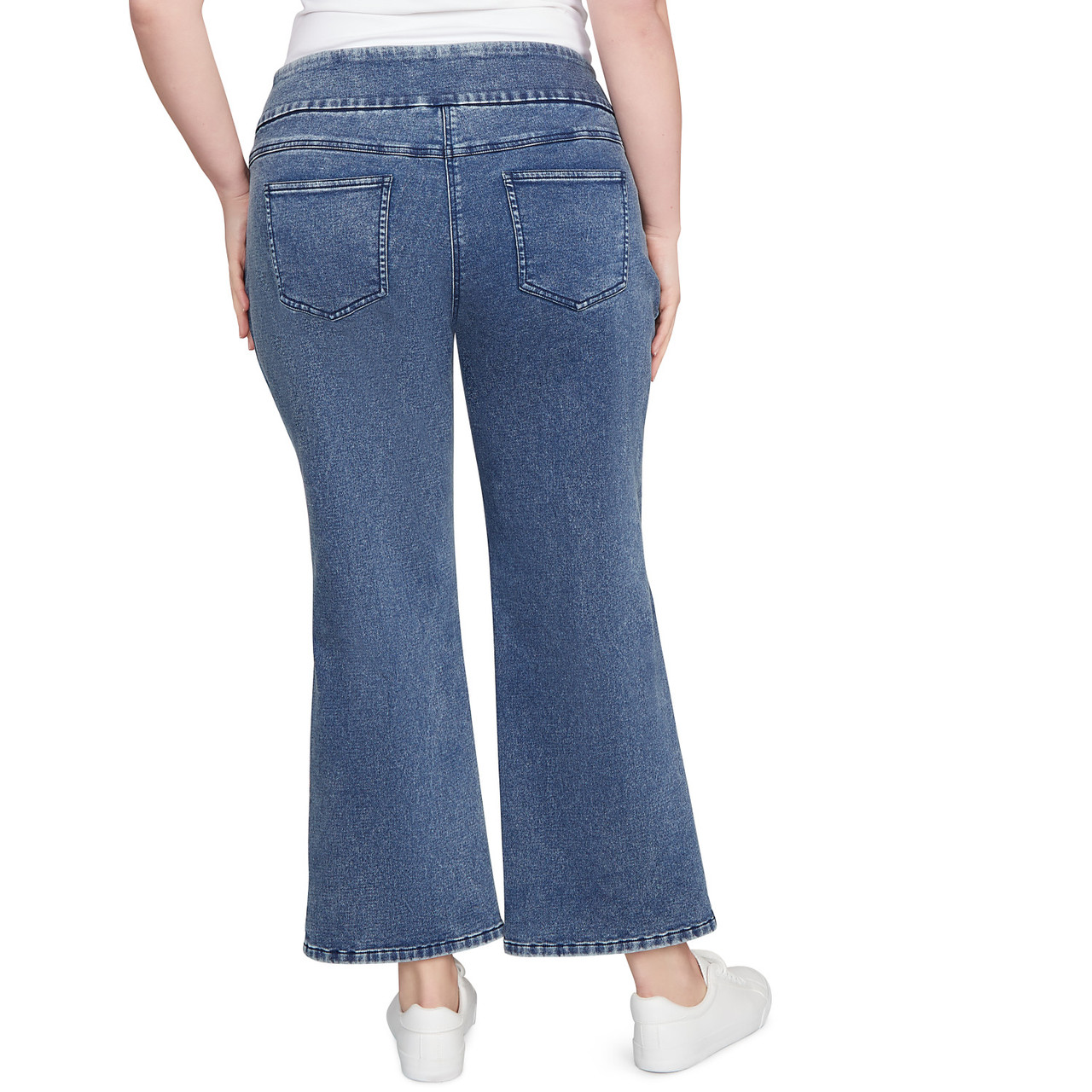 【2plan】23FW★ [MADE] Rachel bootcut denim Plus Women's Terry Denim Bootcut Jeans | Ruby Rd.