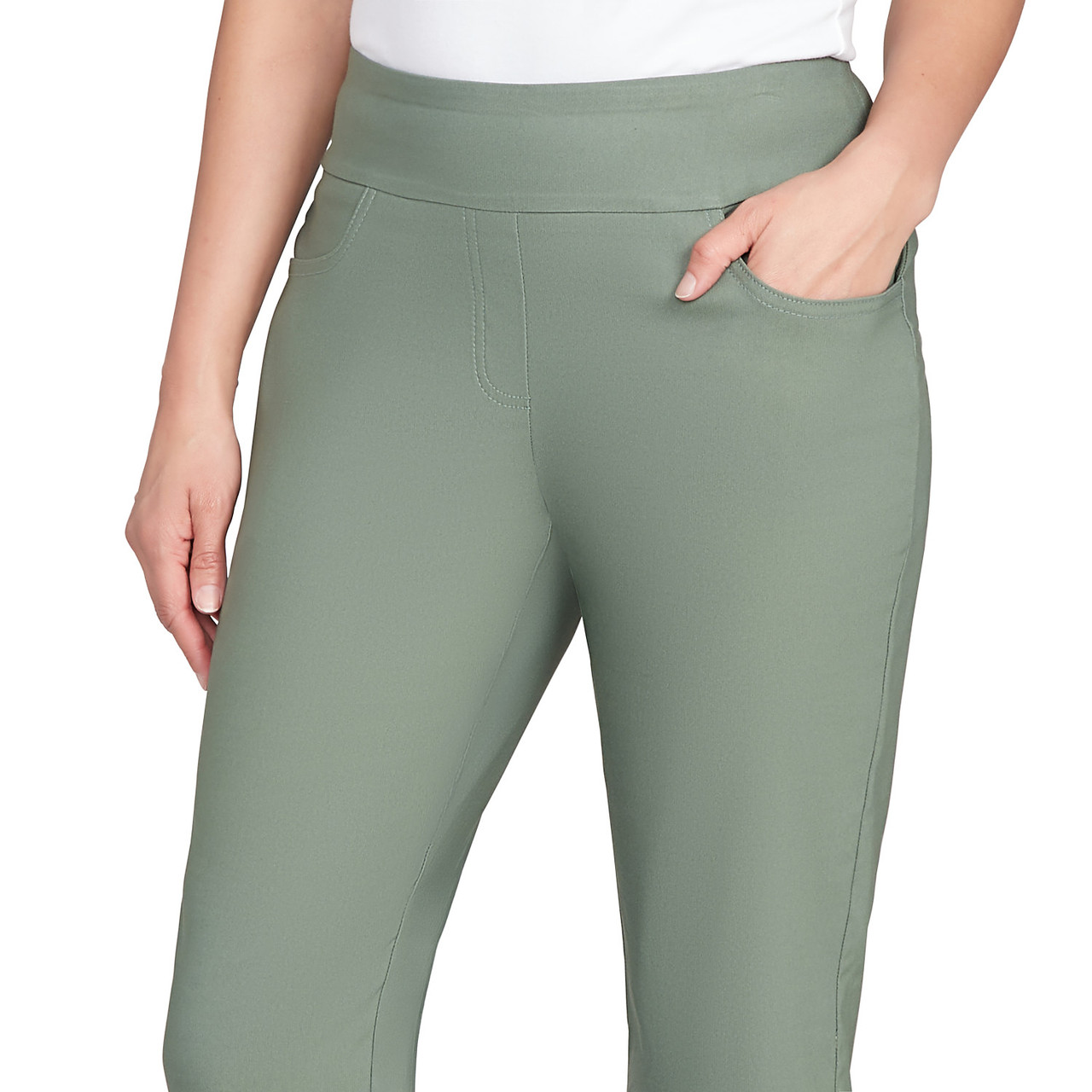 Women's Comfort Silky Tech Ankle Pants | Ruby Rd.