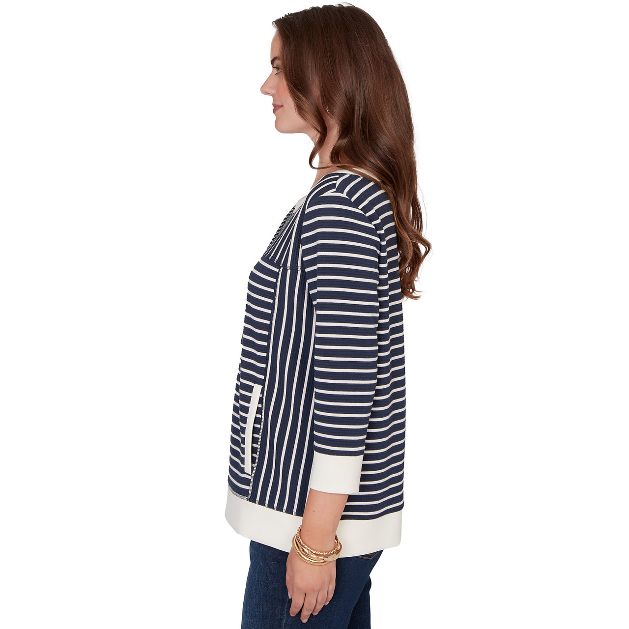 Women's Striped Popover Pocket Top | Ruby Rd.