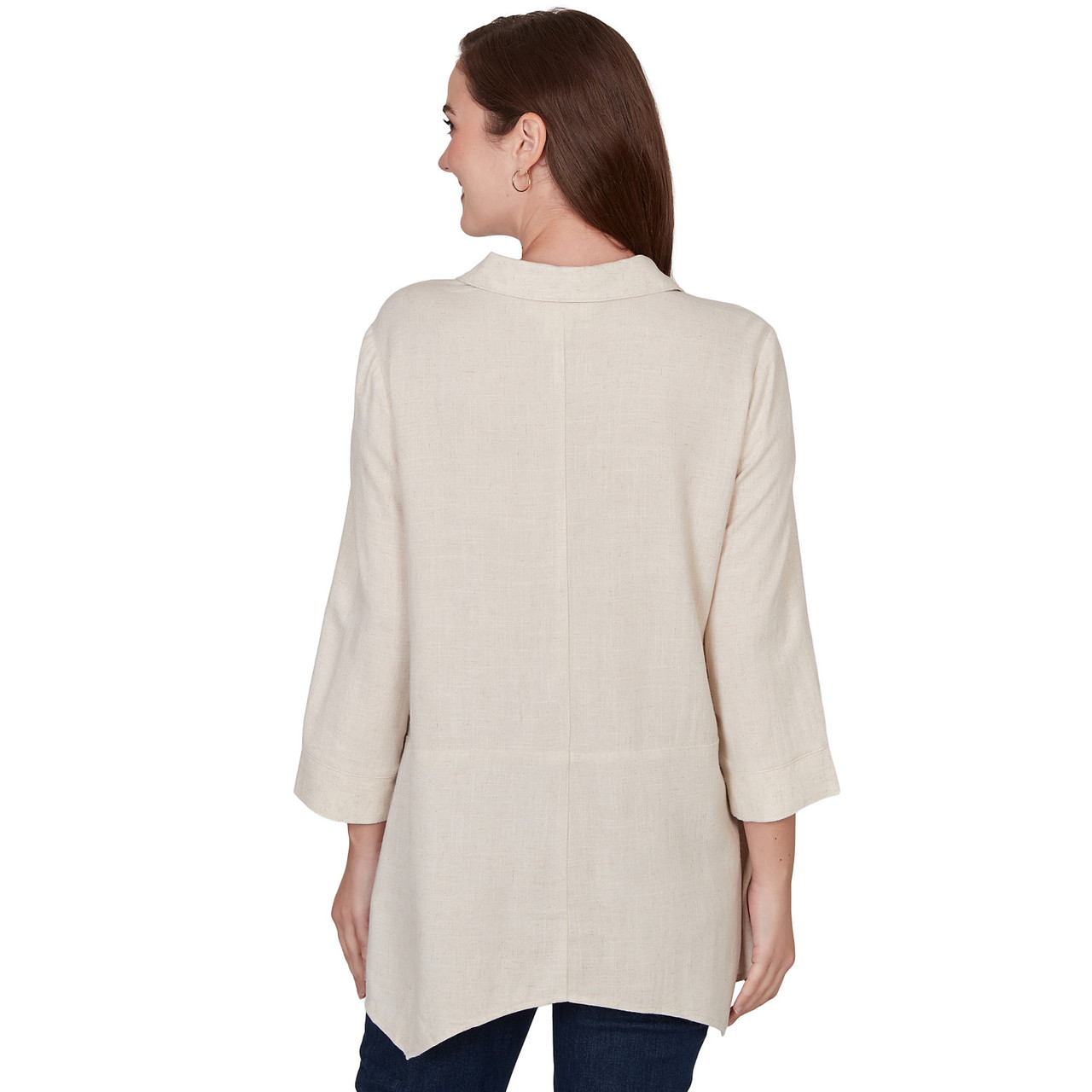 Women's Floral Print Linen Tunic Top | Ruby Rd.