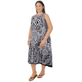 Plus Women's Island Paisley Dress