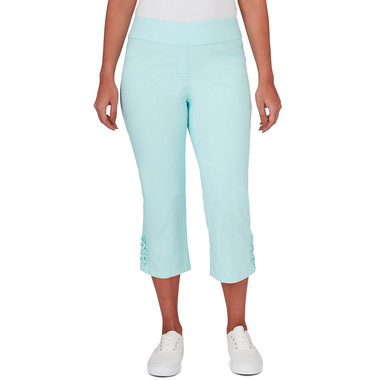 Women's Embellished Stretch Denim Capri