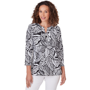 Women's Tropical Leaf Print Top