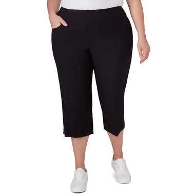 Plus Women's Pull-On Silky Tech Capri