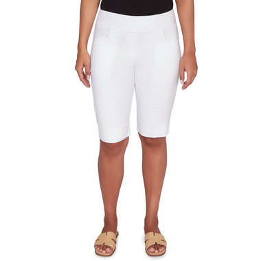Petite Women's Pull On Silky Tech Bermuda Short