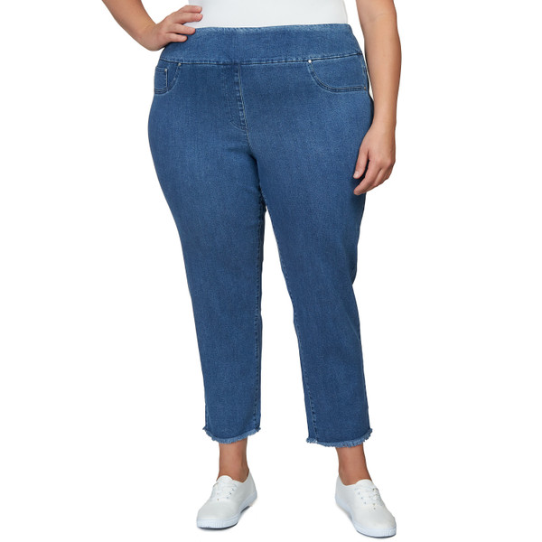 Plus Women's Super Soft Denim-Like Twill Jeans | Ruby Rd.