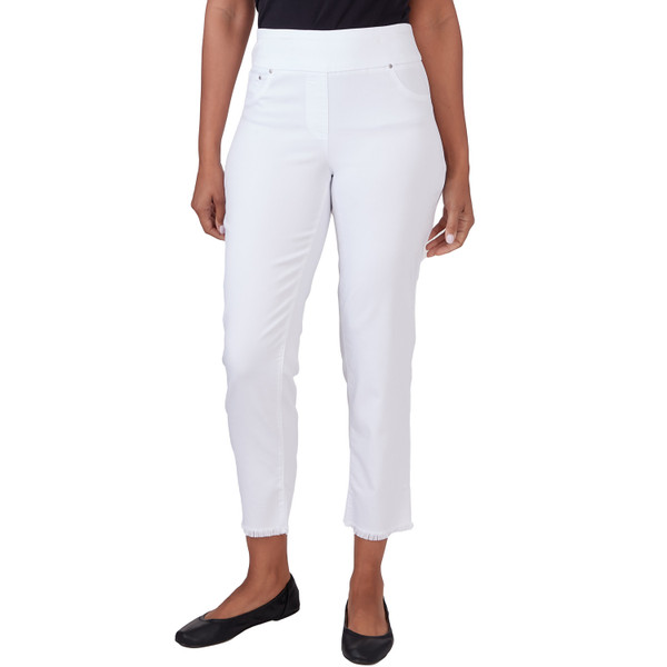 High Waist White Denim Trouser Jeans For Women For Women Straight Ankle  Split, Casual Office Pants For Summer From Lu02, $28.08 | DHgate.Com