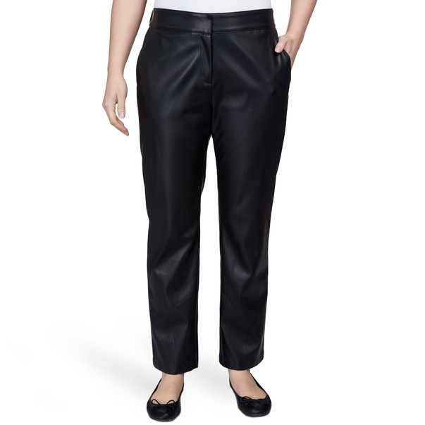 Women's Faux Leather Pull On Pant