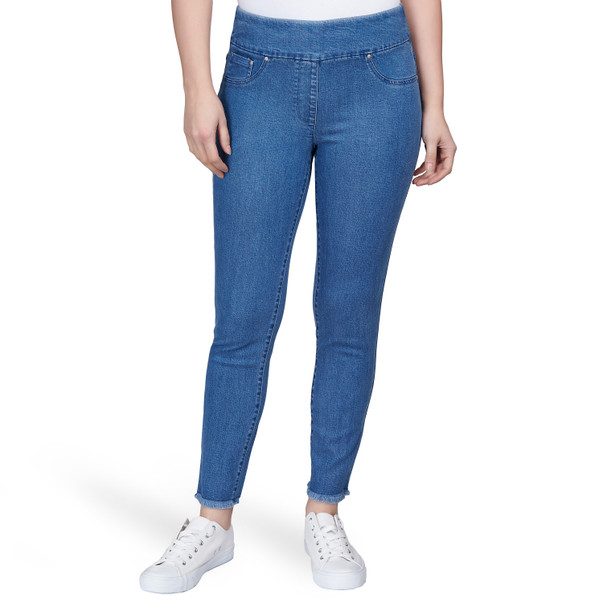 Petite Women's Super Soft Denim-Like Twill Jeans