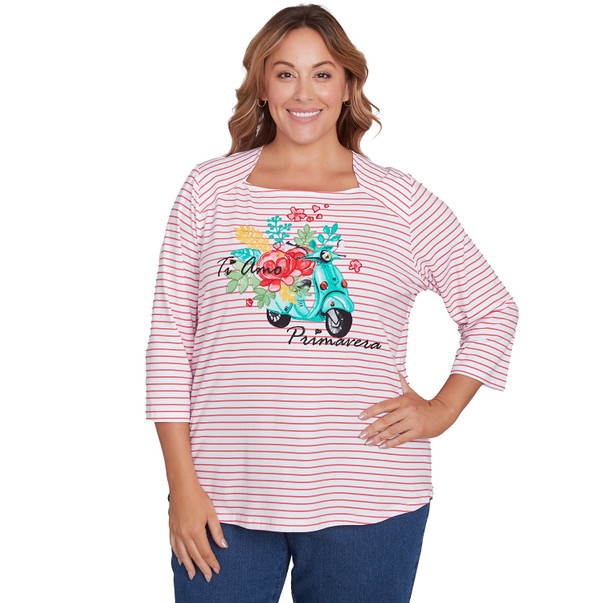 Plus Women's Embroidered Ti Amo Tee