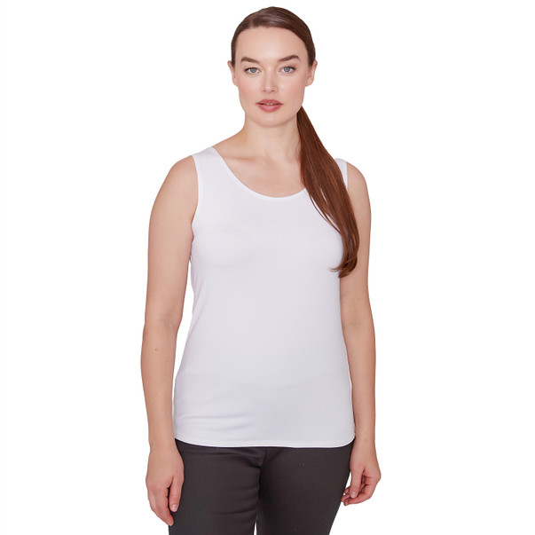 Women's White Super Stretch Tank