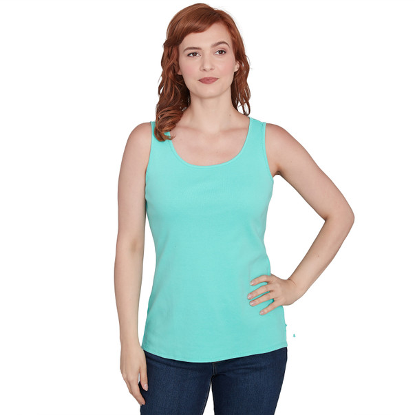 Petite Women's Cotton Rib Knit Tank