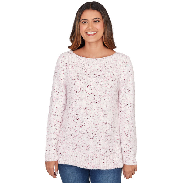 Women's Speckled Chenille Eyelash Sweater