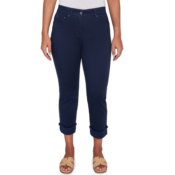 Petite Women's Everyday Soft Cropped Girlfriend Pant