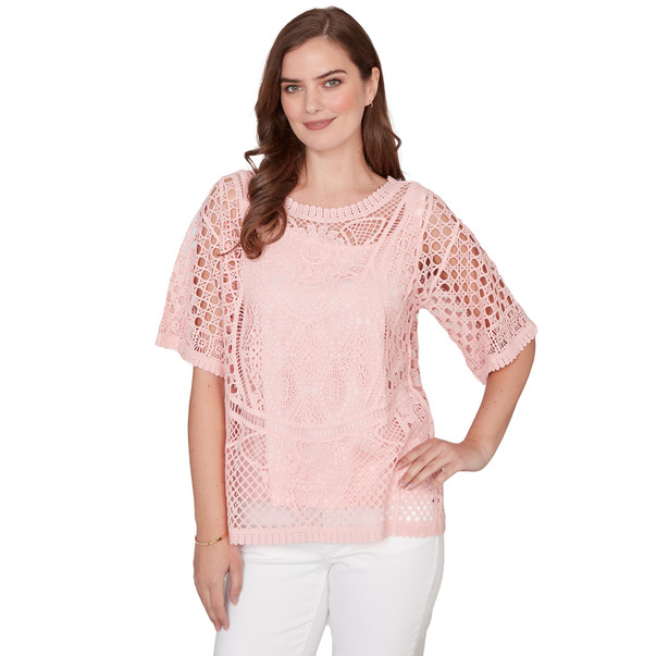 Women's Chemical Lace Pullover Sweater