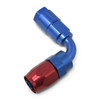 Russell EFI 3/8" To -6 AN Hose End Push-On Fitting 90 Degree - Red/Blue