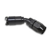 Russell EFI 3/8" To -6 AN Hose End Push-On Fitting Black - 45 Degree
