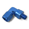Russell AN Female to NPT Male 90 Degree Swivel Reducer Fitting - Blue